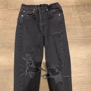 Agolde high waist with holes